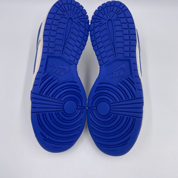 Nike Dunk Low White / Royal Blue Womens Shoes - Picture 6 of 8